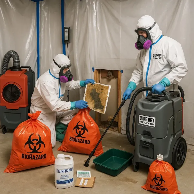 Contaminated Water Handling Protocols process in Kenner, LA